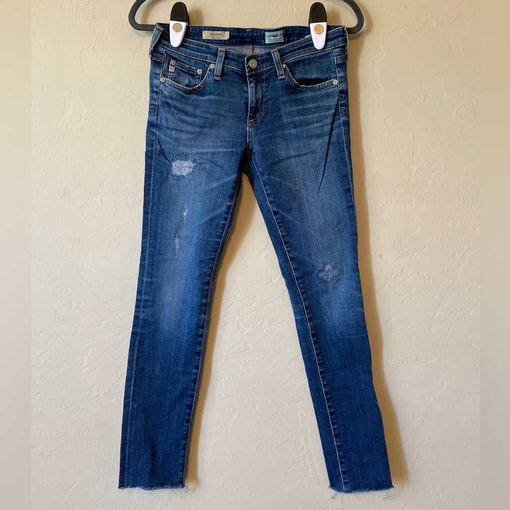 AG Adriano Goldschmied The Legging Super Skinny Raw Hem Jeans 26R